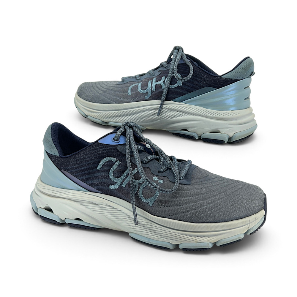 Ryka Women's US 7.5 Wide Gray/Blue Athletic Shoes